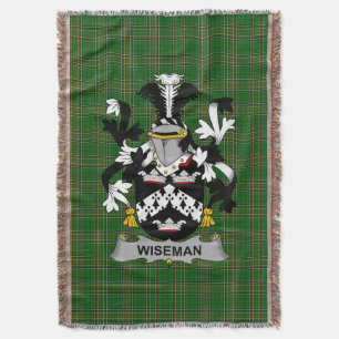 Couverture Armoiries irlandaises Wiseman Family Crest Irlande