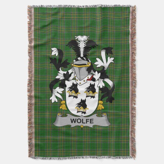 Couverture Armoiries irlandaises Wolfe Family Crest Irlande (devant Vertical)