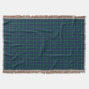 Couverture Armstrong Family Tartan Royal Blue et Green Plaid