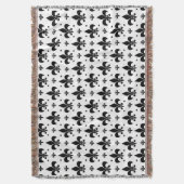 Couverture Arrière - plan blanc Fleur-de-lis Motif design (devant Vertical)