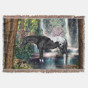 Couverture Arrière - plan de chute d'eau Black Appaloosa Hors