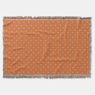 Couverture Arrière - plan des mini-coeurs orange brûlés