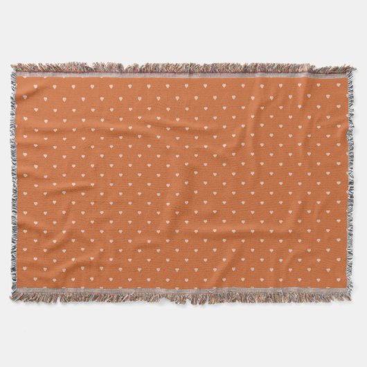Couverture Arrière - plan des mini-coeurs orange brûlés (Devant)