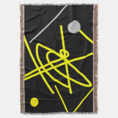 Couverture Art Abstrait minimalisme Gris Jaune Pointe (devant Vertical)