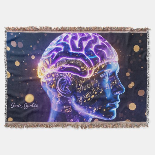 Couverture Art abstrait moderne du cerveau avec des notes de (Devant)