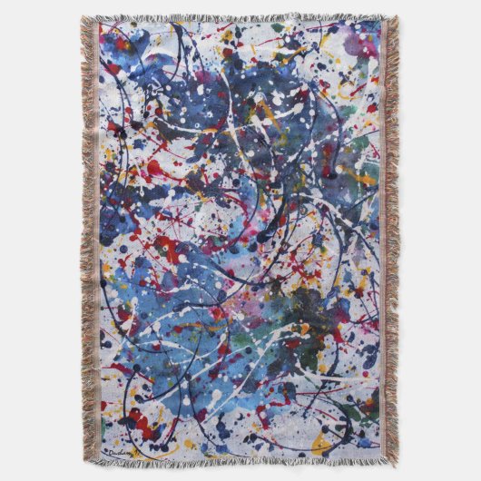 Couverture Art Abstrait original 2 couleurs débordant (devant Vertical)