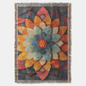 Couverture Art de mandala fleur texturée (devant Vertical)