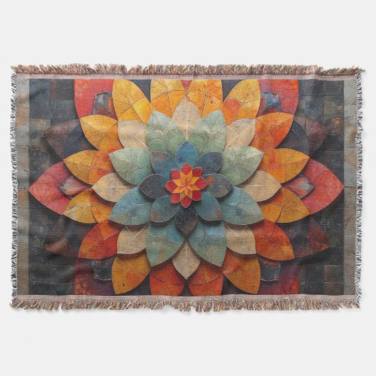 Couverture Art de mandala fleur texturée (Devant)