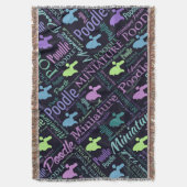 Couverture Art de mot de caniche miniature (devant Vertical)