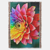Couverture Art de rêve pétale arc-en-ciel dynamique (devant Vertical)