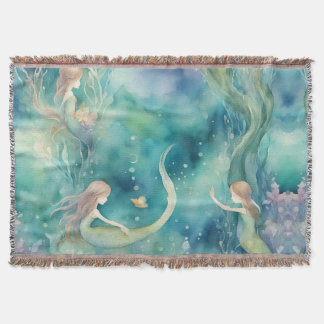Couverture art de sirènes à l'aquarelle