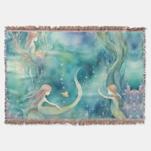 Couverture art de sirènes à l'aquarelle (Devant)