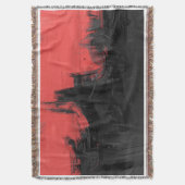 Couverture Art d'expressionnisme abstrait rouge et noir (devant Vertical)