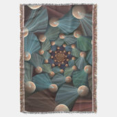 Couverture Art Fractal Abstrait Avec Profondeur Bleu Brown Ar (devant Vertical)