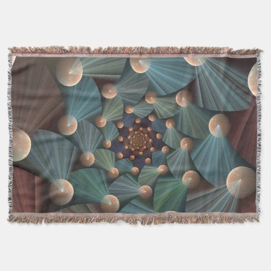 Couverture Art Fractal Abstrait Avec Profondeur Bleu Brown Ar (Devant)