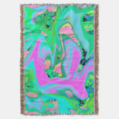 Couverture Art Liquide rose et bleu clair rétro sur Hydrangea (devant Vertical)