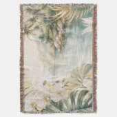Couverture Art mural aquarelle tropical luxueux côtier | (devant Vertical)