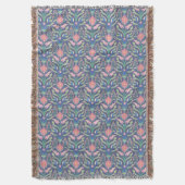 Couverture Art Nouveau Floral Throw Blanket (devant Vertical)