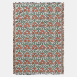 Couverture Art Nouveau Floral Throw Blanket