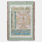 Couverture Art nouveau jonquille Verneui textile floral art (devant Vertical)