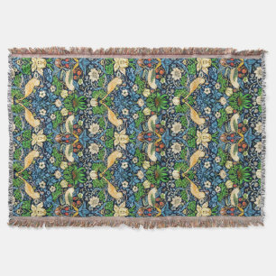 Couverture Art Nouveau Motif de tapisserie d'oiseaux et de fl