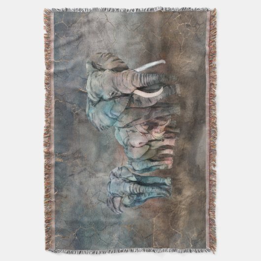 Couverture Art numérique de troupeau d'éléphant (devant Vertical)