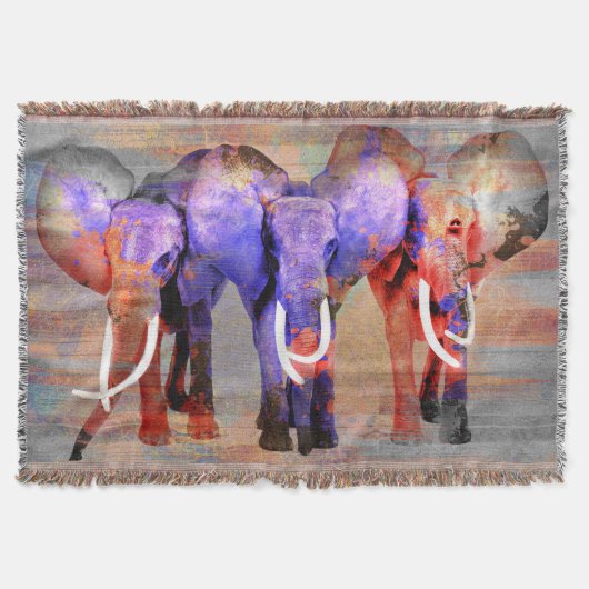Couverture Art numérique d'éléphant d'effet d'aquarelle (Devant)