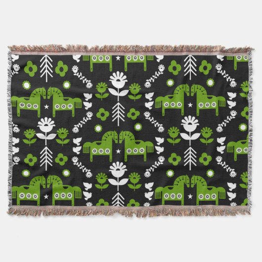 Couverture Art populaire de cheval scandinave (Devant)