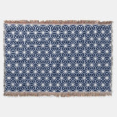 Couverture Asanoha Style - Blanc sur Dk Blue 001744 (Devant)