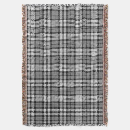 Couverture Ash Grey Blackwatch Campbell Tartan Plaid (devant Vertical)