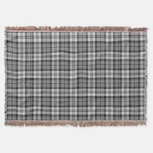 Couverture Ash Grey Blackwatch Campbell Tartan Plaid