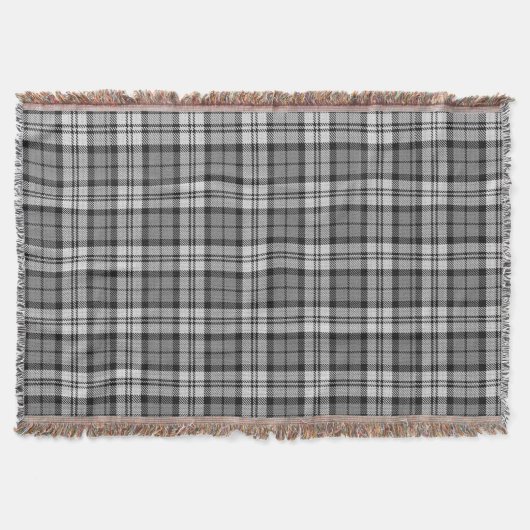 Couverture Ash Grey Blackwatch Campbell Tartan Plaid (Devant)