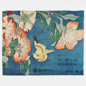 Couverture ASIATIQUE d'ouatine de PIVOINES (Devant (Horizontal))
