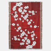 Couverture Asie Floral blanc cerisier rouge (devant Vertical)