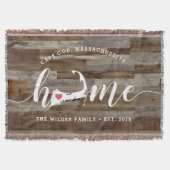 Couverture Aspect bois personnalisé Cape Cod Home Town (Devant)