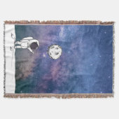 Couverture Astronaute dans l'espace avec ballon de lune cosmo (Devant)