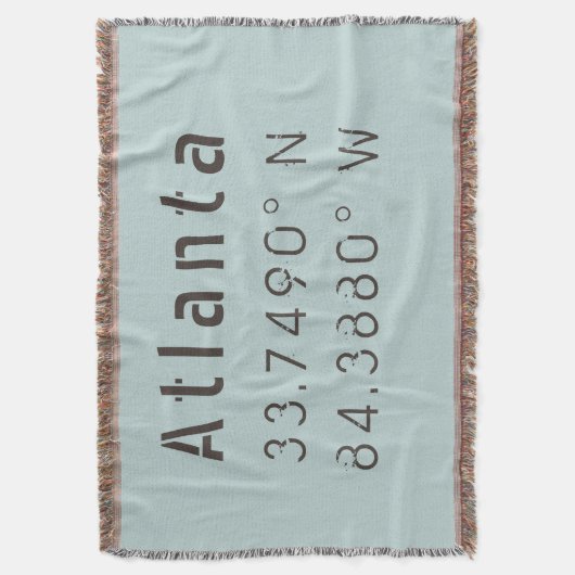 Couverture Atlanta Latitude & Longitude (devant Vertical)