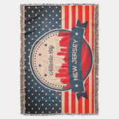 Couverture Atlantic City New Jersey Retro Skyline (devant Vertical)