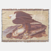 Couverture Audubon Classic Bald Eagle avec poisson frais (Devant)