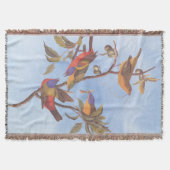 Couverture Audubon Painted Bunting Birds is Wild Plum Tree (Devant)