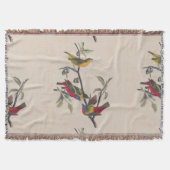 Couverture Audubon Peint Bunting Bird Wildlife (Devant)