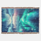 Couverture aurora borealis/Noël/hiver (Devant)