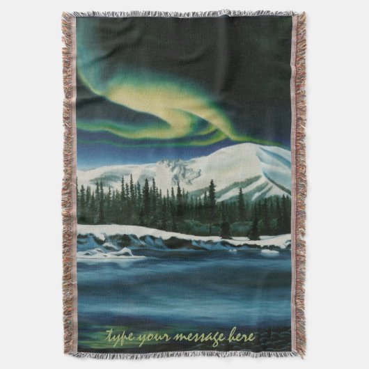 Couverture Aurora d'hiver Couverture d'art canadie (devant Vertical)