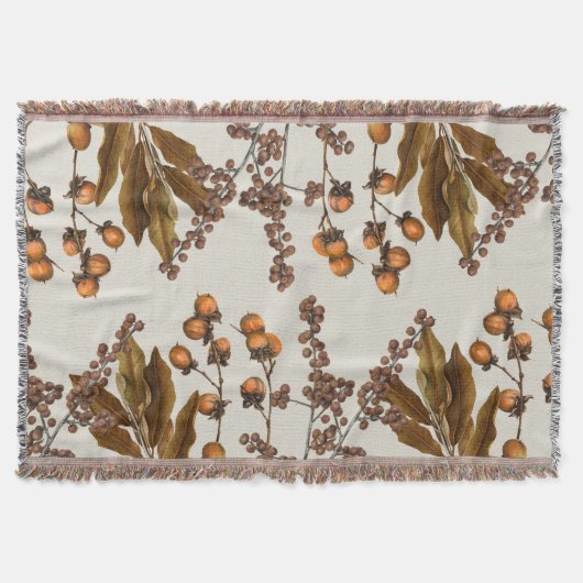 Couverture Automne Automne Aquarelle Feuilles de feuillage (Devant)