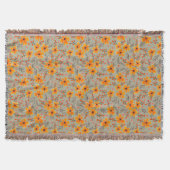 Couverture Automne Automne Floral Motif Sage Vert (Devant)