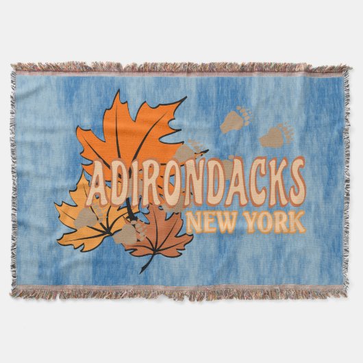Couverture Automne dans les Adirondacks avec les feuilles d'a (Devant)