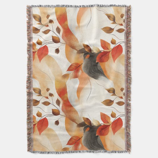 Couverture Automne Elegance Motif sans faille (devant Vertical)