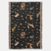 Couverture Automne Forêt Animaux Feuilles Automne Décor Autom (devant Vertical)