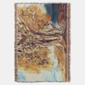 Couverture Automne Jungle Bois Arbres Paysage Peinture (devant Vertical)