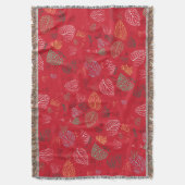 Couverture Automne, Motif Feuille (devant Vertical)